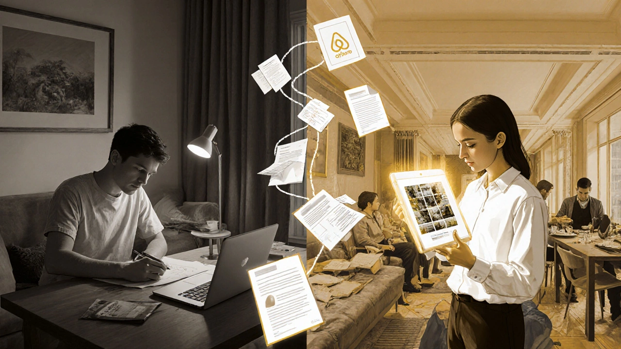 Dvě verze designéra: začátečník v malém bytě a zkušený odborník vedoucí tým v luxusní rekonstrukci.