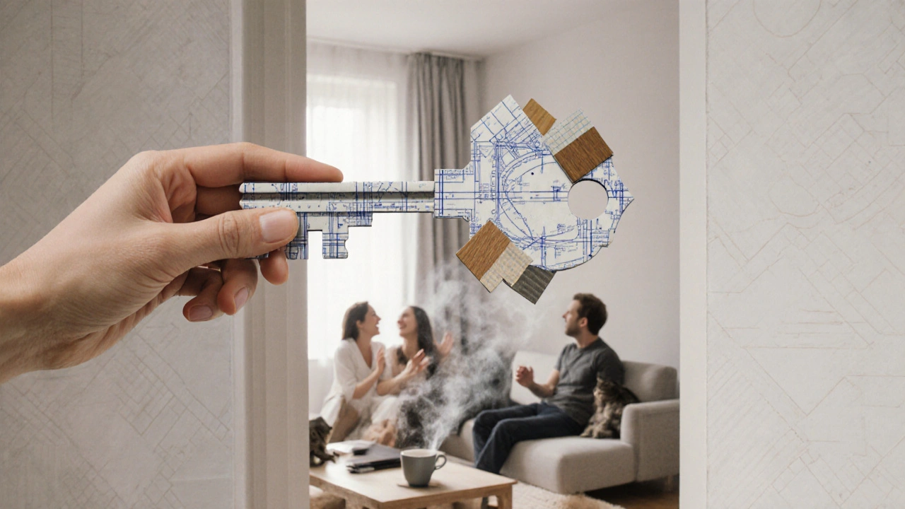 Klíč z návrhů otevírá dveře do domova plného klidu a pohody.