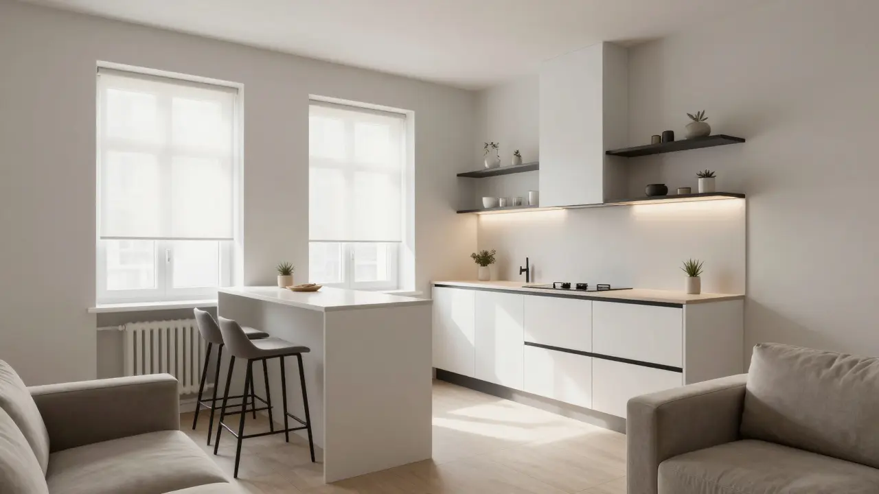 Jak zařídit malý obývací pokoj s kuchyní: praktické tipy pro optimální využití prostoru