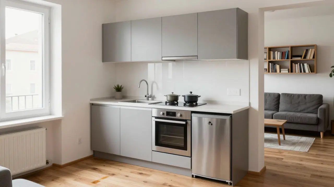 Co znamená KK u bytu? Všechno, co potřebujete vědět o kuchyňském koutku