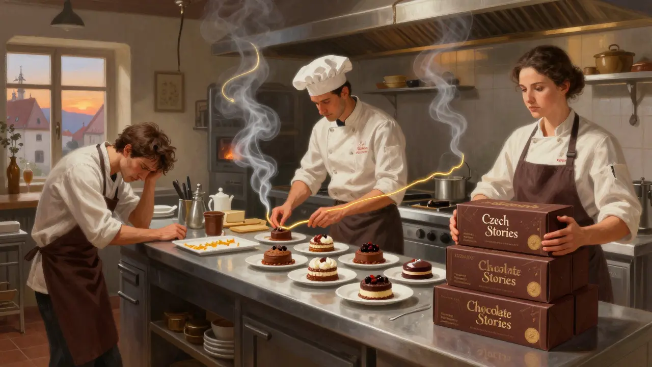 Cesta cukráře od začátečníka přes profesionála k podnikateli s exportem.