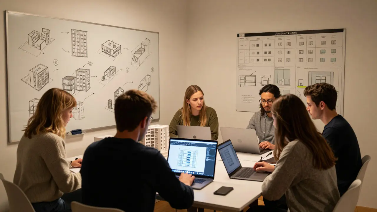 Malý tým architektů v Kölnu navrhuje standardizované rekonstrukce malých bytů.